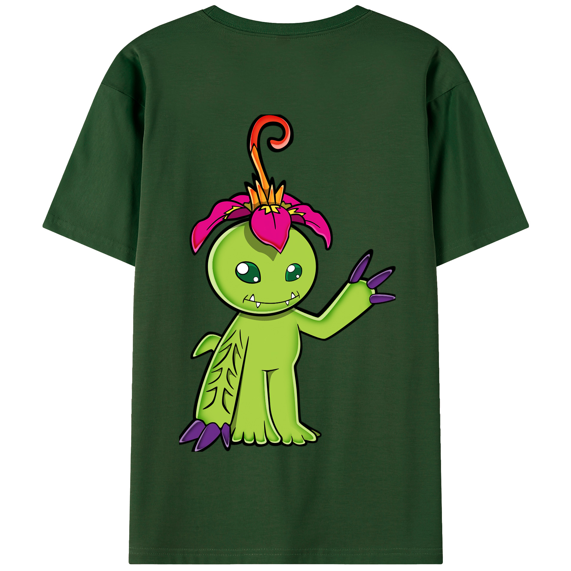 （画像用） Digimon デジタルモンスター/デジモン 綿100％半袖Tシャツ（背面プリント）